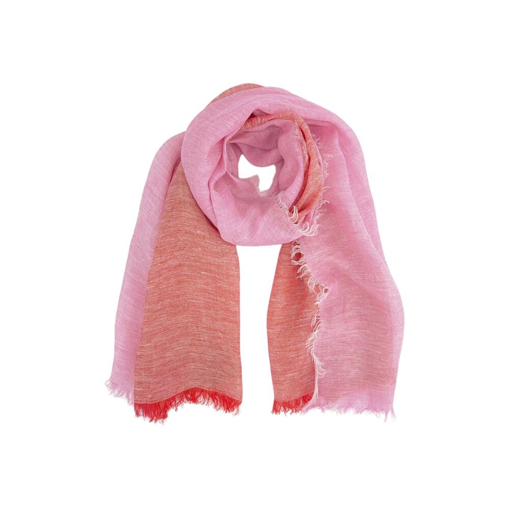 FAHERTY Colorblock Oblong Scarf in Fuchsia